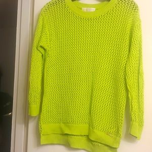 Michael Kors Sweater Size Small Lime Green